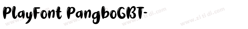 PlayFont PangboGBT字体转换